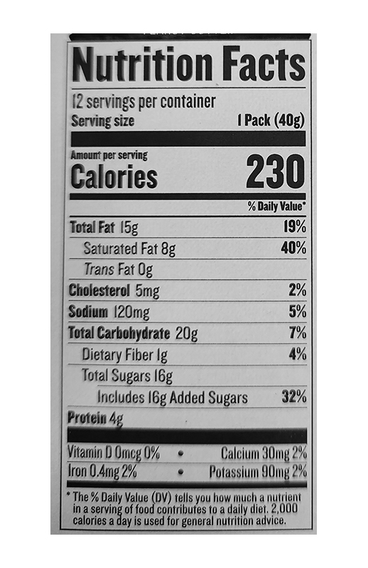 Justin's Milk Chocolate Peanut Butter Cups 1.4 oz additional information