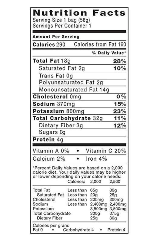 Kettle Brand Sea Salt & Vinegar Potato Chips 2 oz additional information