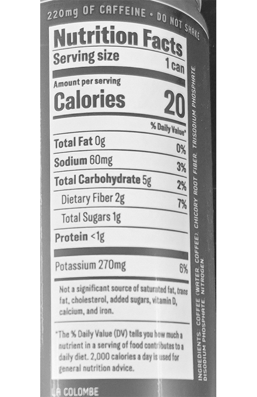 LA Colombe Unsweetened Black Cold Brew 11 fl oz additional information