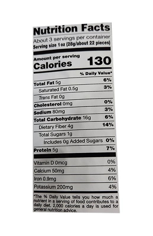 Caesar Snack Pea Crisps 3.3 oz additional information