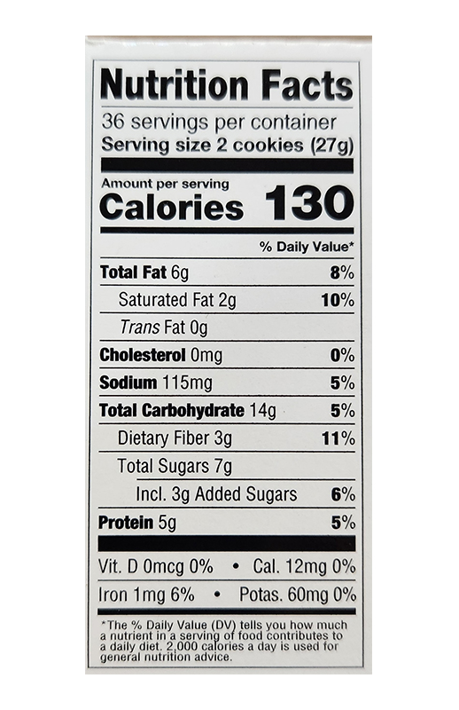 Sandwich Cookies Chocolate 2.86 oz additional information