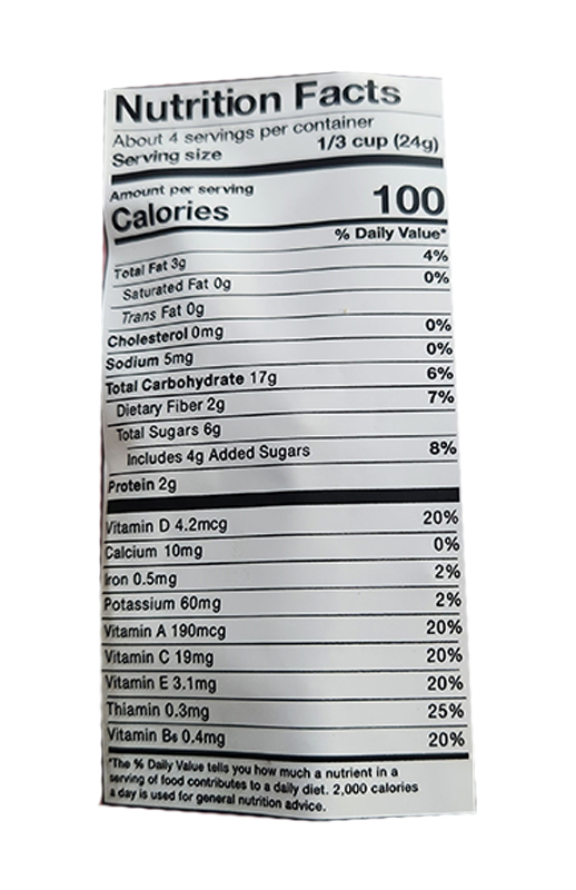 Strawberry Granola Minis 3.5oz additional information