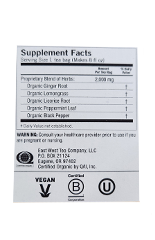 Ginger Herbal Tea 1.12 oz additional information