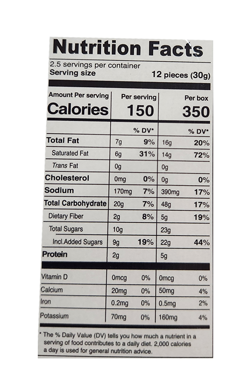  Cookies & Cream Biscuit Sticks 2.47 oz additional information