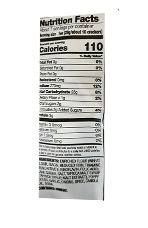 Everything Pretzel Crisps 7.2 oz additional information