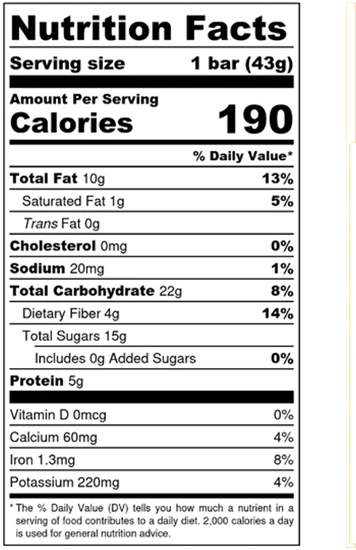 Luscious Lemon Cashew Organic Craft Bar 1.52 oz additional information