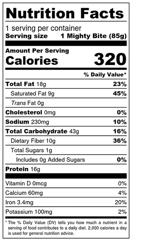 Peanut Butter Chocolate Mighty Bite 3 oz (6 Count) additional information