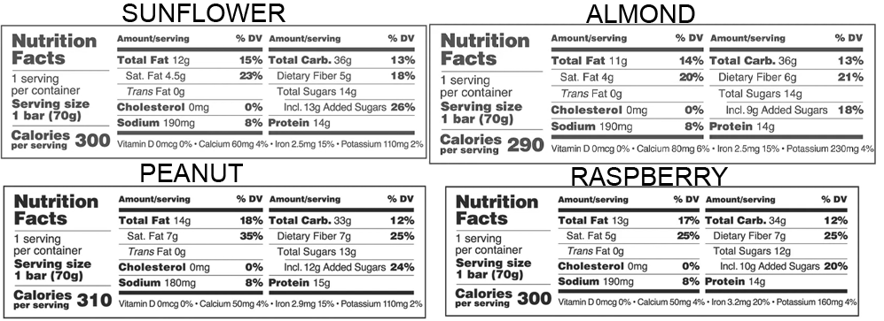 Variety Pack Berg Bars – 2 of each of the 4 Flavors additional information