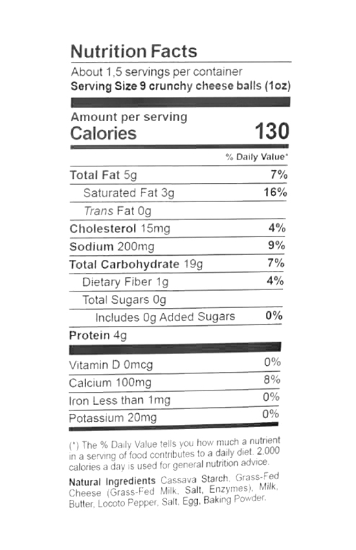 Andean Aji Chili Crunchy Cheese Bites 1.5oz additional information