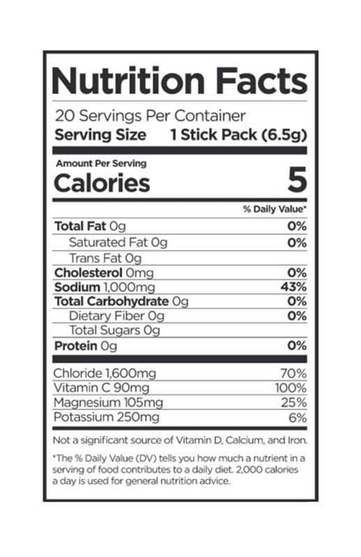 Grapefruit Zero Sugar Electrolyte Hydration Mix 0.23 oz additional information