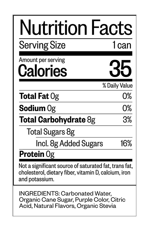Blackberry Jam Soda 12 fl oz additional information