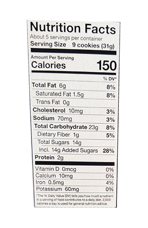 Mini Brown Sugar Cookies 5.5 oz additional information