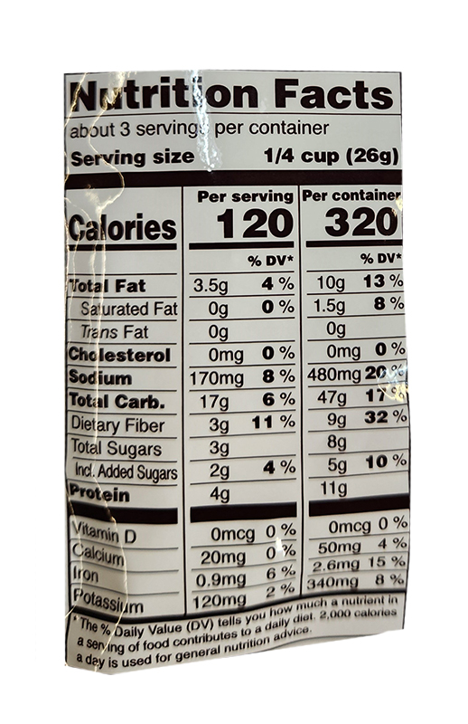 Roasted Green Peas 2.85 oz additional information
