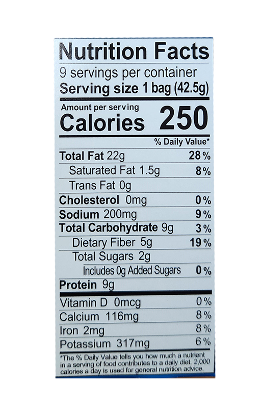 Sahale Snacks California Almonds Dry Roasted 1.5 oz additional information
