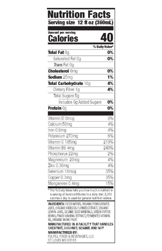 Karviva Energy Juice – Hibiscus & Pomegranate 12 fl oz additional information