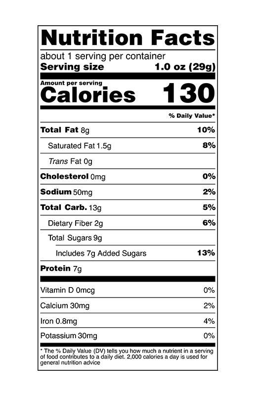Cookie Dough Life Changing Bar 1 oz additional information