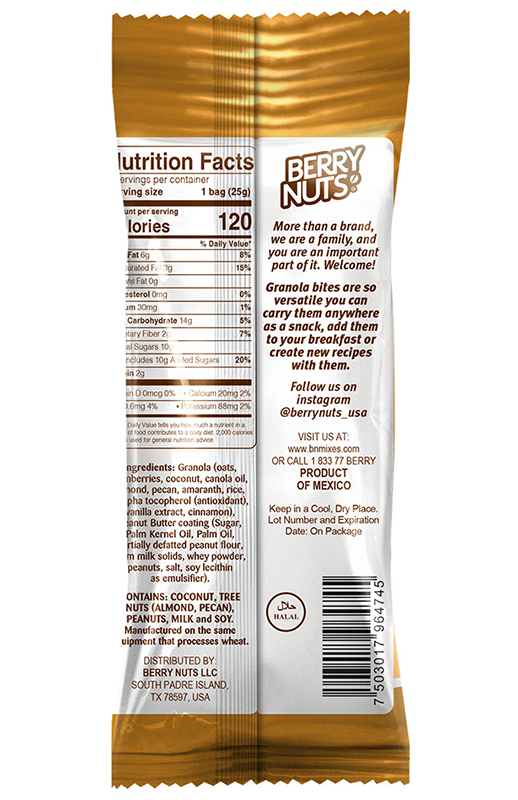 Granola Bites with Peanut Butter 0.88 oz additional information