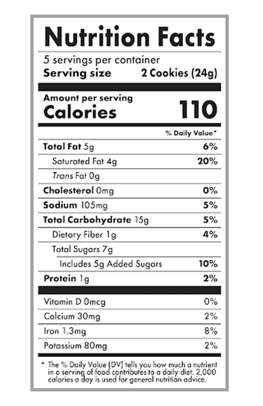 Oatmeal Chocolate Chip Soft Baked Cookie .85 oz additional information