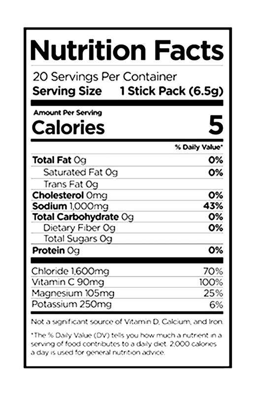 Watermelon - Zero Sugar Electrolyte Hydration Mix 0.23 oz additional information