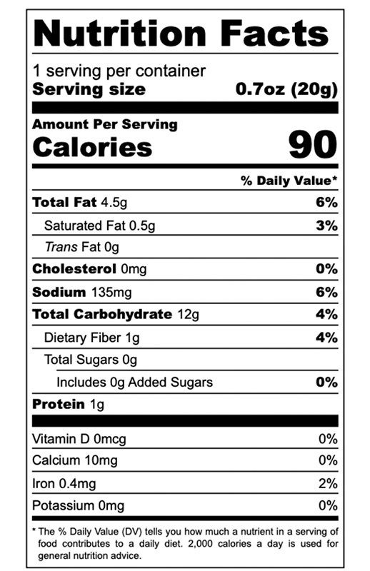 Dill Pickle Crunchy Ancient Grain Puffs 0.7 oz additional information