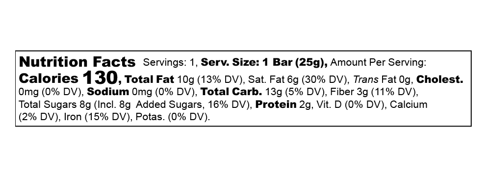 Mid Mountain Blend Mini Bar 0.88 oz additional information