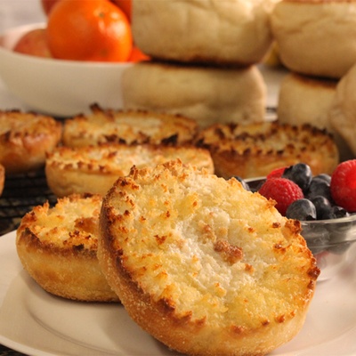 OMG Sourdough English Muffins (12) image