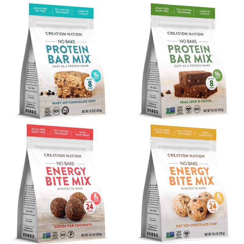 No-Bake Protein Bars & Bites Variety (4 Pack) image