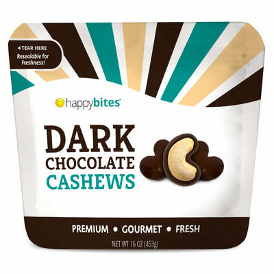 Dark Chocolate Cashews 16 oz (8 pack)