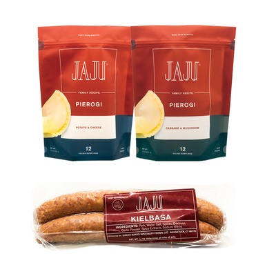 Traditional Pierogi & Smoked Kielbasa Bundle image