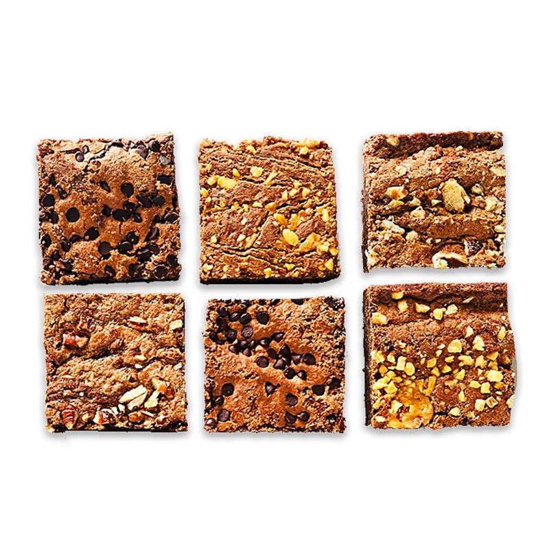 Assorted Chocolate Fudge Brownies (6) SnackMagic Build your own 100