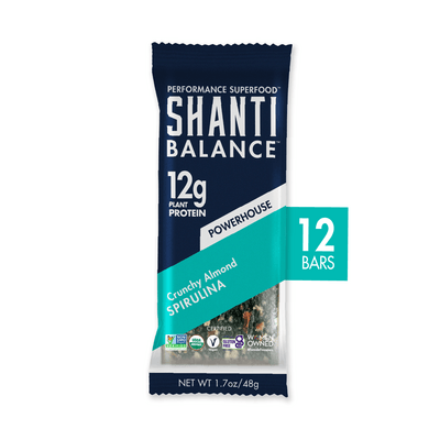 Crunchy Almond Spirulina Bar 2oz (12 pack)