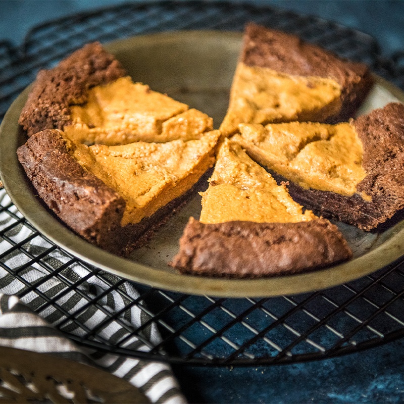 Chocolate Peanut Butter Cookie Pie image