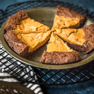 Chocolate Peanut Butter Cookie Pie image