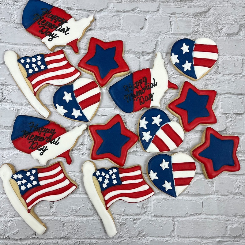 Iced Memorial Day Sugar Cookie Gift Set (12) image