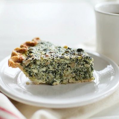Spinach and Mushroom Quiche image