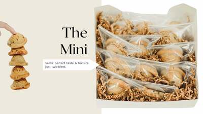 The 'Mini': Peanut Butter Chocolate Chip Cookies (12 Pack)