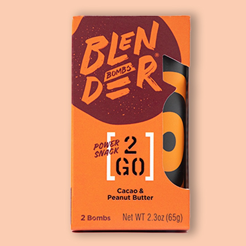 Blender Bombs Cacao + Peanut Butter 2.3 oz (8 x 2 Pack) SnackMagic