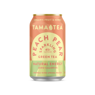 Peach Pear Sparkling Green Tea 12 fl oz (12 Pack)