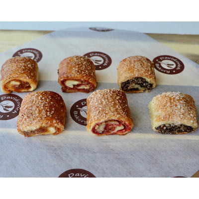 Apricot Rugelach, Chocolate Rugelach, Raspberry Rugelach (18) image