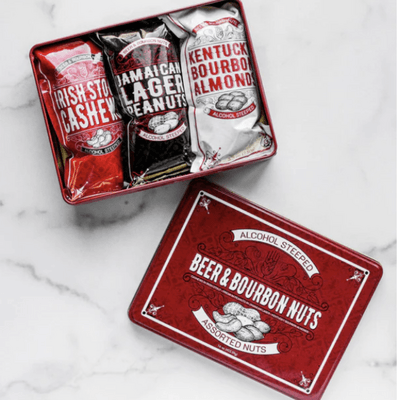 Beer & Bourbon Liquor Nuts Gift Tin