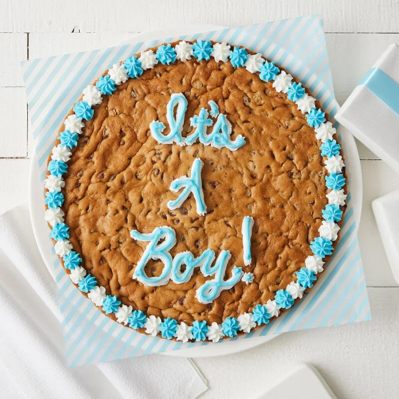 It's A Boy Cookie Cake (16 inch ) image