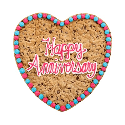 Happy Anniversary - Heart Cookie Cake (16 inch)