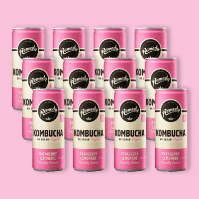 Raspberry Lemonade Kombucha 11.2 fl oz (Pack of 12)