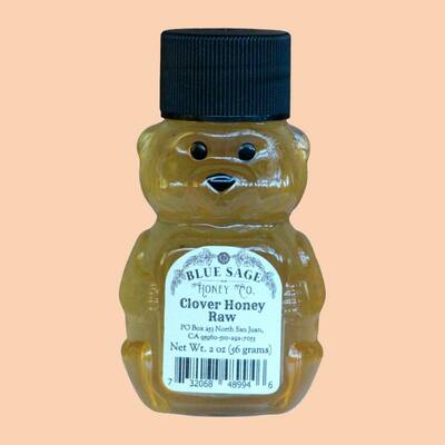Raw Clover Honey Bear 2 oz