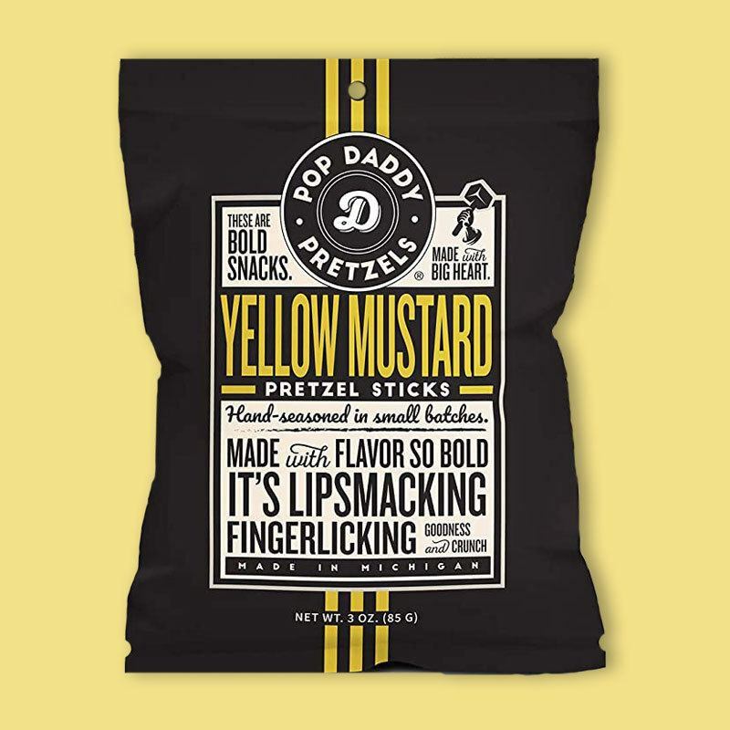 Yellow Mustard Pretzels 3 oz image