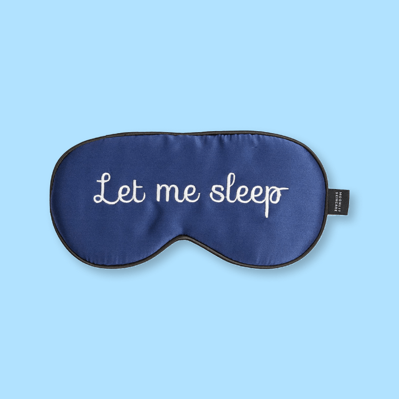 Let Me Sleep Sleeping Eye Mask - Navy image