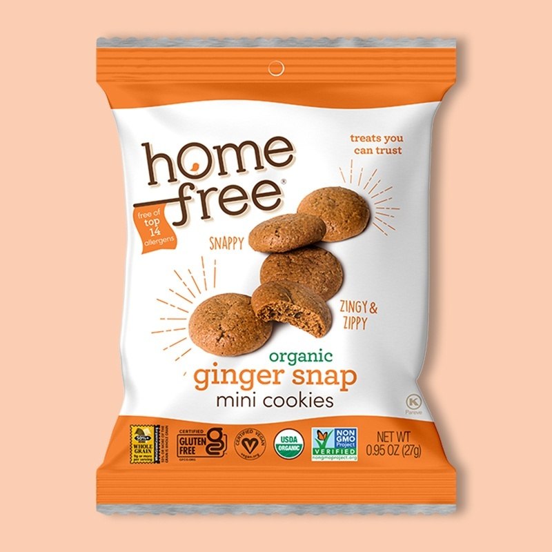 Organic Ginger Snap Mini Cookies 0.95 oz image