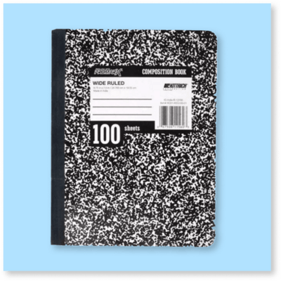 Classic Black Marble Notebook