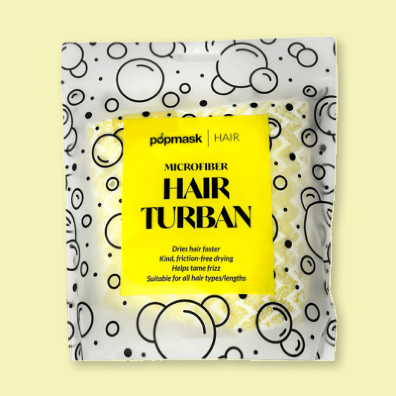 Microfiber Hair Turban - Yellow image
