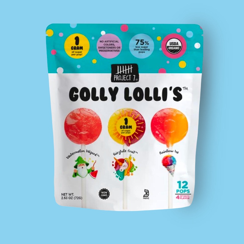 Golly Lolli Lollipops 12 Count Bag 2.53 oz | Snackmagic | Build